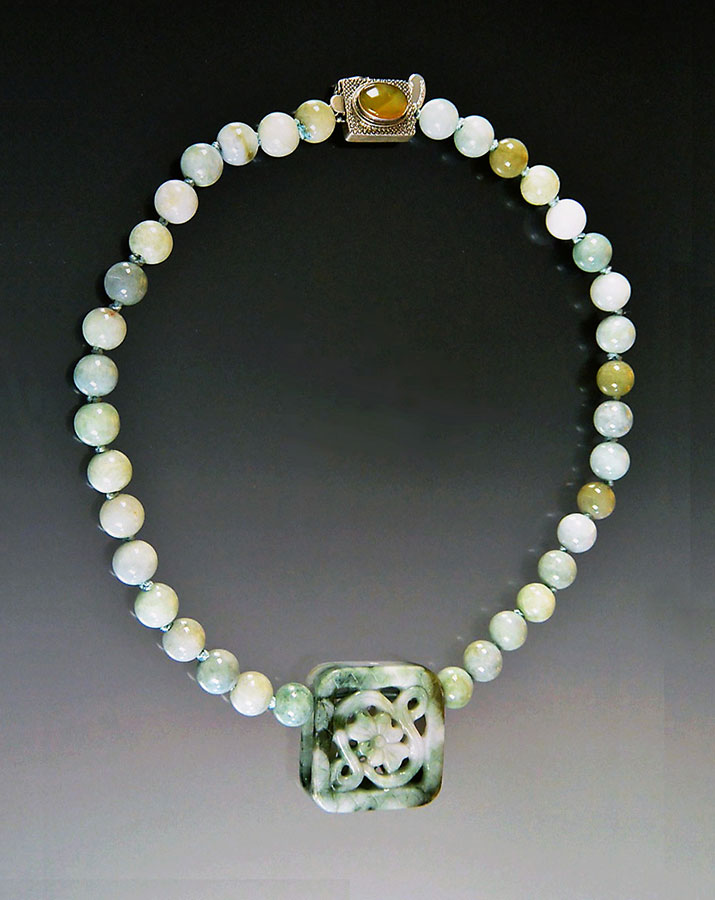 Bess Heitner: Burmese Jade Necklace | Rendezvous Gallery