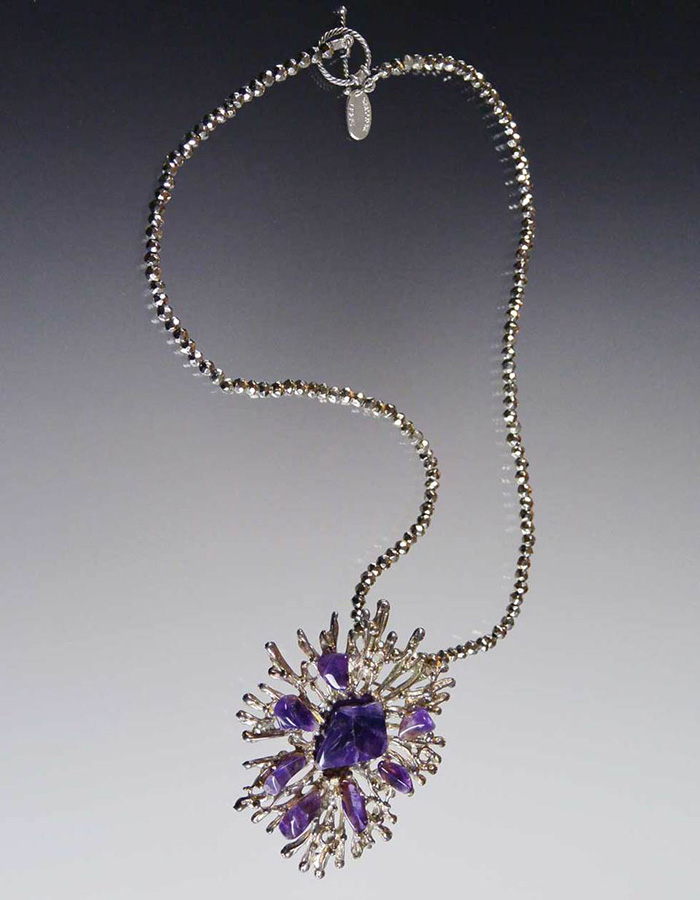 Bess Heitner: Amethyst Starburst Necklace | Rendezvous Gallery