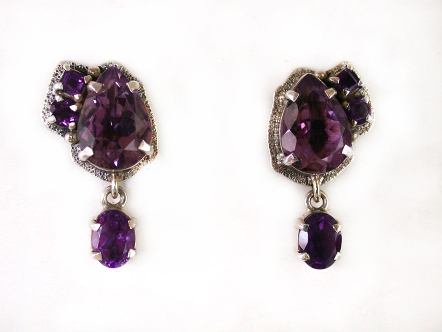 Amy Kahn Russell Online Trunk Show: Amethyst Clip Earrings | Rendezvous Gallery