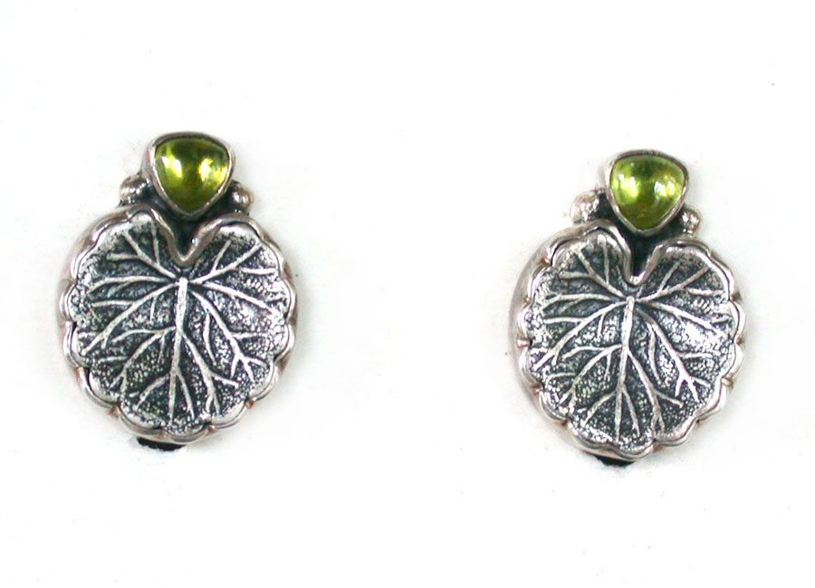 Amy Kahn Russell Online Trunk Show: Peridot and Sterling Silver Clip Earrings | Rendezvous Gallery