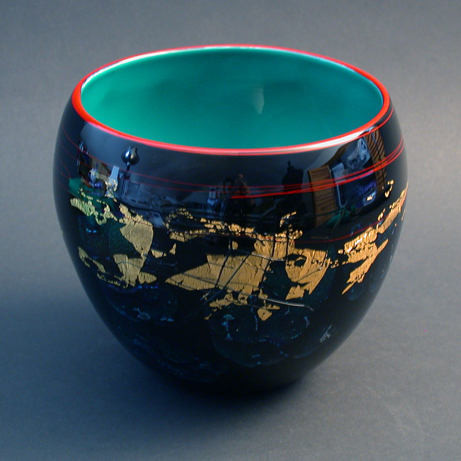 Gary Zack: Hand Blown Glass Pot | Rendezvous Gallery