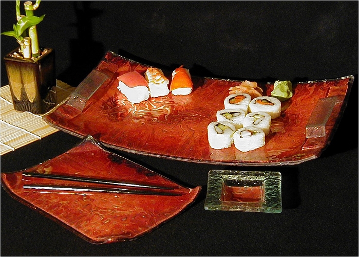 Charlton Glass: Sushi Serving Pieces | Rendezvous Gallery