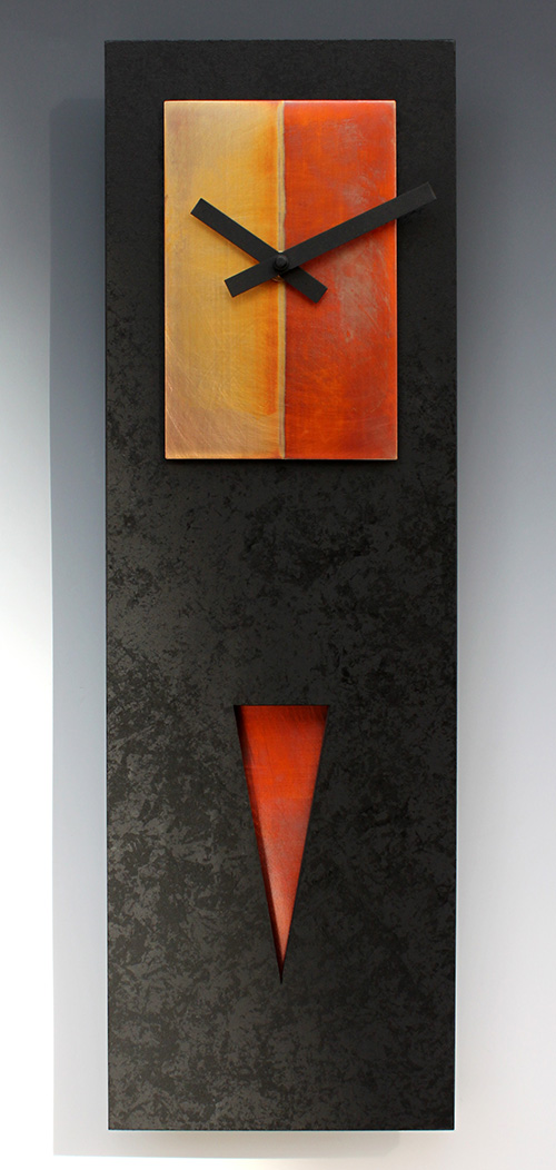 Leonie Lacouette: Spike (Black/Copper) Pendulum Wall Clock | Rendezvous Gallery